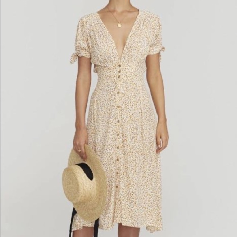 Faithfull the Brand Billie midi dress in Dahlia floral print